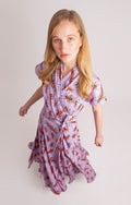TOR multi slits wrap dress 'Small Firebugs'